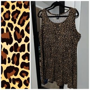 HT Leopard Skater Dress
